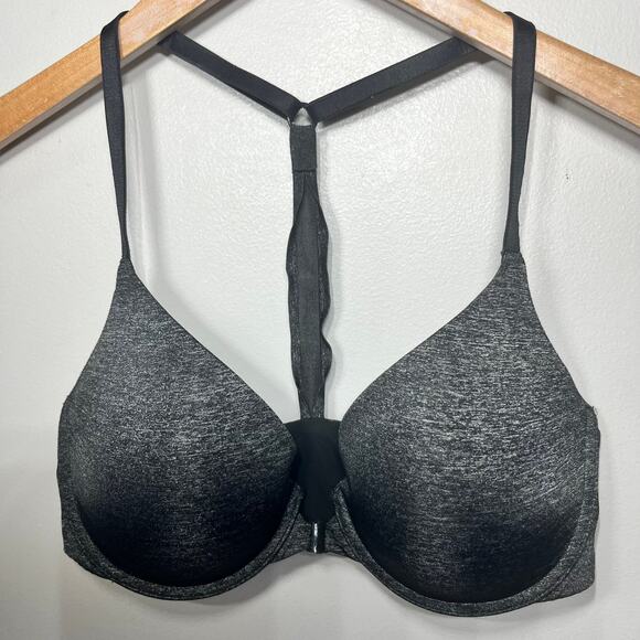 SOMA Bra Black Geo Lace Stunning Support Full Coverage Comfort Underwire 34D - Picture 2 of 7
